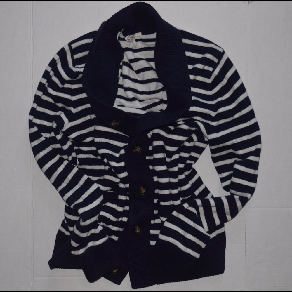 Navy & White GAP Cardigan